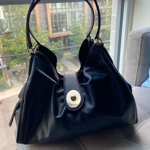 Navy blue Coach purse